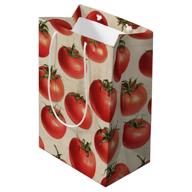Sacola Para Presentes Média Tomate (Verso inclinado)