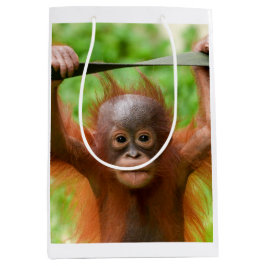 Sacola Para Presentes Média Too Cute to Handle – Little Orangutan