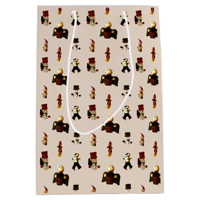 Sacola Para Presentes Média Toyland Holiday Gift Bag (Frente)