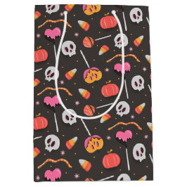 Sacola Para Presentes Média Tratamentos de Halloween