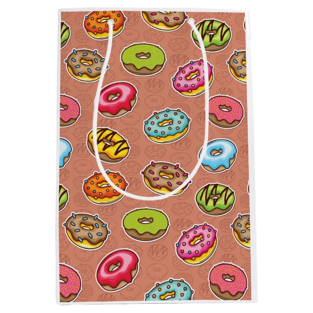 Sacola Para Presentes Média Travesseiro de Rosquinhas (Frente)