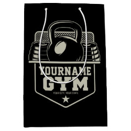 Sacola Para Presentes Média Treinador de Fitness Kettlebell GYM em Casa Person