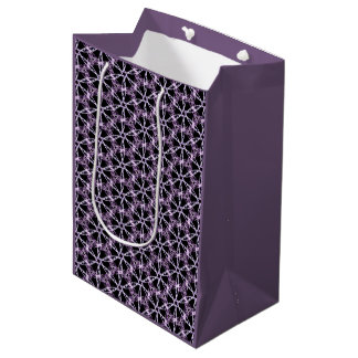 Sacola Para Presentes Média Treliça Lavanda Mística