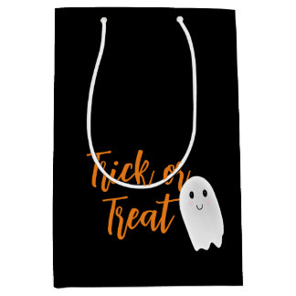 Sacola Para Presentes Média Trick or Treat Halloween