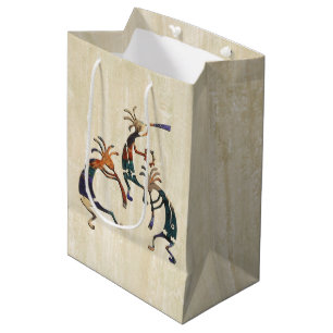 Sacola Para Presentes Média Trio músico KOKOPELLI + suas ideias