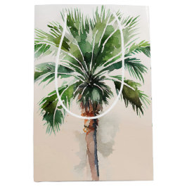 Sacola Para Presentes Média Tropical Palm Tree