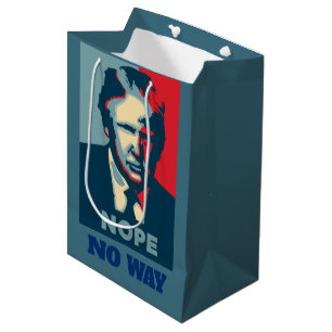 Sacola Para Presentes Média Trump Nope No Way Gift Bag