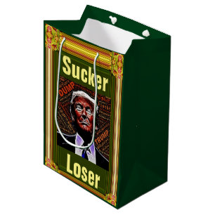 Sacola Para Presentes Média Trump Sucker/Perdedor Gift Bag