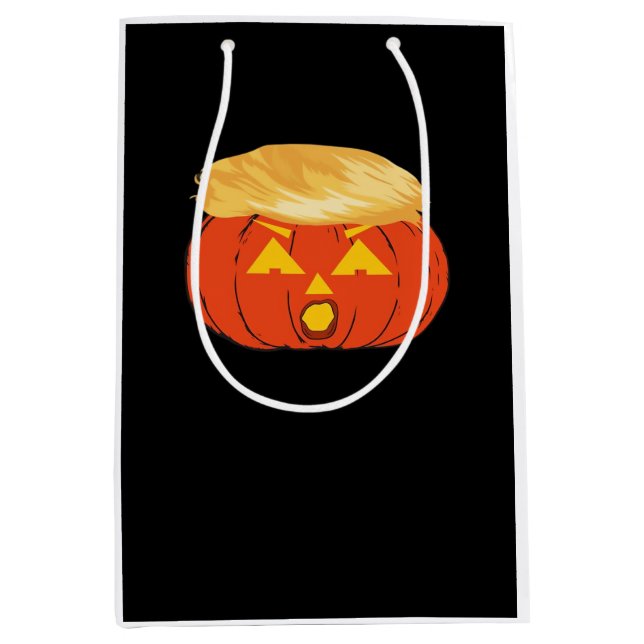 Sacola Para Presentes Média Trumpkin Jack O'Lanterna (Frente)