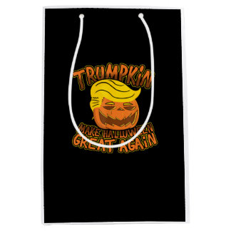 Sacola Para Presentes Média Trumpkin Torna O Excelente De Halloween Novamente