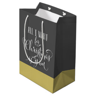 Sacola Para Presentes Média Tudo que eu quero para o Natal é você