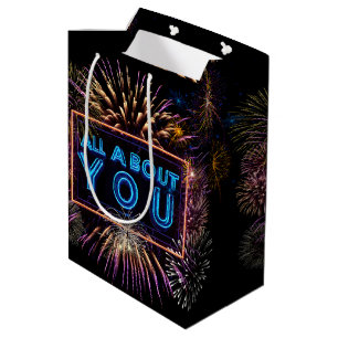 Sacola Para Presentes Média Tudo Sobre Você Assinar Novamente Com O Fireworks