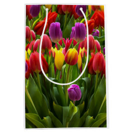 Sacola Para Presentes Média Tulipas Bris