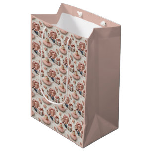 Sacola Para Presentes Média Tutu e Sapatilha de Ballet da Pequena Dançarina
