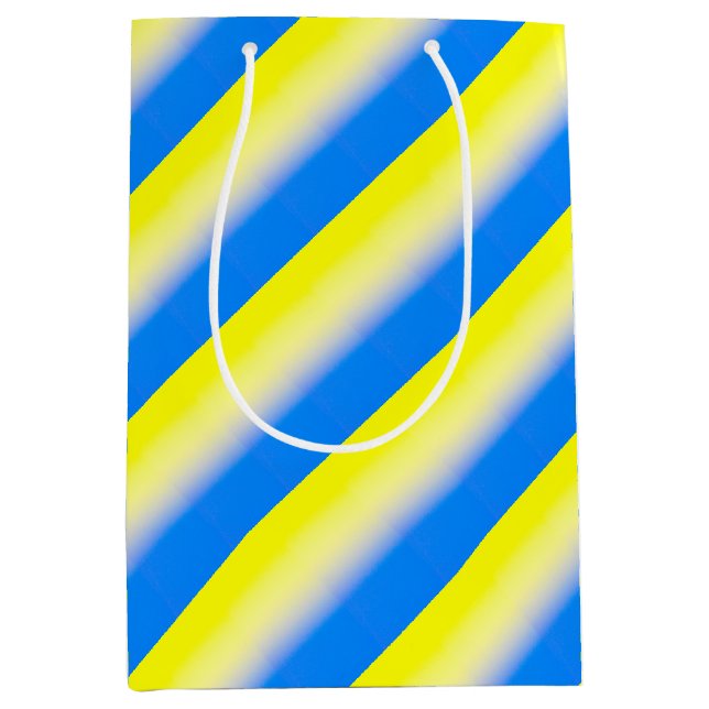 Sacola Para Presentes Média Ucrânia inspirada pela paz para parar a guerra (Frente)