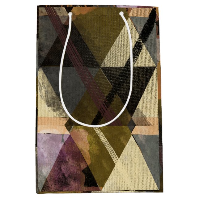 Sacola Para Presentes Média Um design abstrato moderno (Frente)