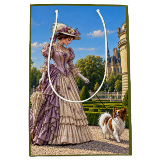 Sacola Para Presentes Média Um Dia no Château Chantilly, Papillon