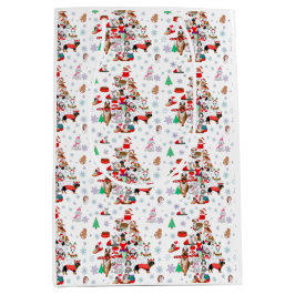 Sacola Para Presentes Média Um Natal muito Feliz para cães