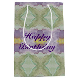 Sacola Para Presentes Média Um Saco De Presente Com Cor De Água Púrpura Médio