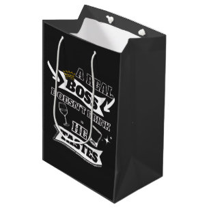 Sacola Para Presentes Média Uma Citação do Chefe Real