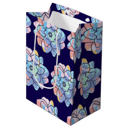 Sacola Para Presentes Média Uma flor feita de manchas de tinta