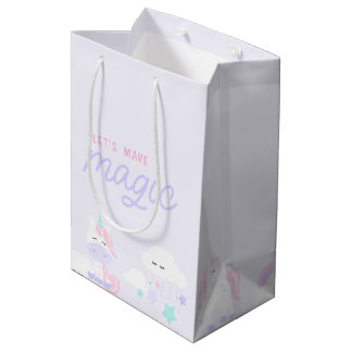 Sacola Para Presentes Média Unicorn Gift Bag