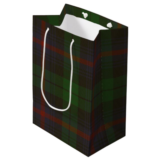 Sacola Para Presentes Média Urquhart Tartan (Frente inclinada)