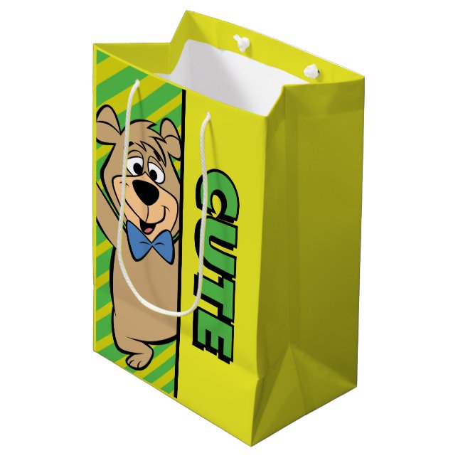 Sacola Para Presentes Média Urso Boo-Boo Bonito (Frente inclinada)