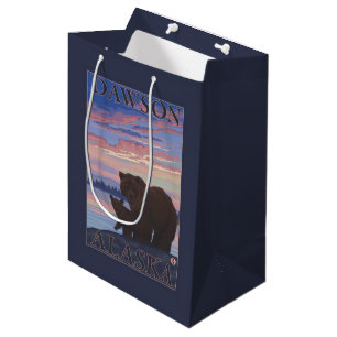Sacola Para Presentes Média Urso e Cub - Dawson, Alaska