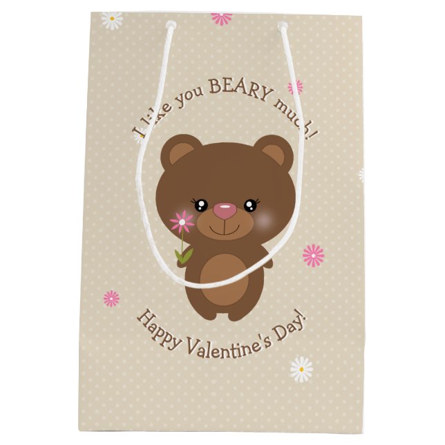 Sacola Para Presentes Média Urso Pequeno Doce (Verso)
