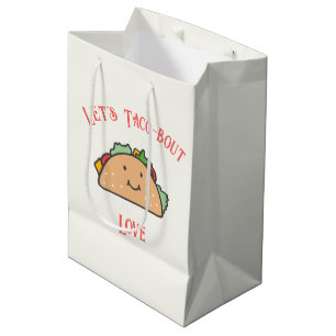 Sacola Para Presentes Média Vamos personalizável Taco-bout Love