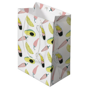 Sacola Para Presentes Média Vamos Taco Sobre Amor Círculo de elemento do TAC