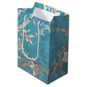 Sacola Para Presentes Média Van Gogh Painting Almond Blossom