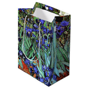 Sacola Para Presentes Média Van Gogh torna iridescente o saco floral do