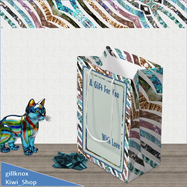 Sacola Para Presentes Média Variedades de distribuição única de células de Aba (Criador carregado)