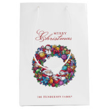 Vários motivos Feliz nome personalizado de Natal