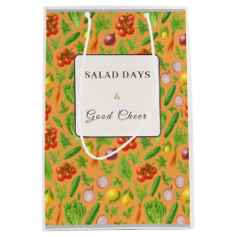 Sacola Para Presentes Média Vegetable Garden Gift Bag — Clementine