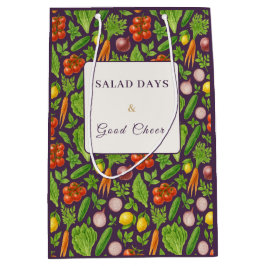 Sacola Para Presentes Média Vegetable Garden Gift Bag — Devine Plum