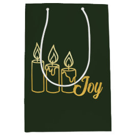 Sacola Para Presentes Média Velas Pilares