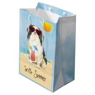 Sacola Para Presentes Média Verão Japonês Chin Medium Gift Bag