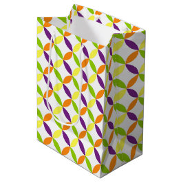 SACOLA PARA PRESENTES MÉDIA VERDE PURPLE AMARELO-AMARELO HALLOWEEN