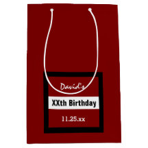 Vermelho de aniversário de qualquer ano com quadro