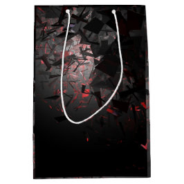 Sacola Para Presentes Média Vermelho e Preto