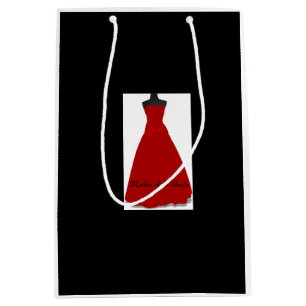 Sacola Para Presentes Média Vestido de Noiva Elegante Mãe da Noiva Preto 