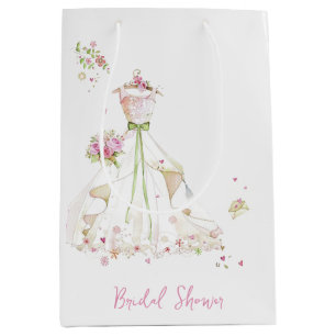 Sacola Para Presentes Média Vestido de Noiva para Chá de Panela