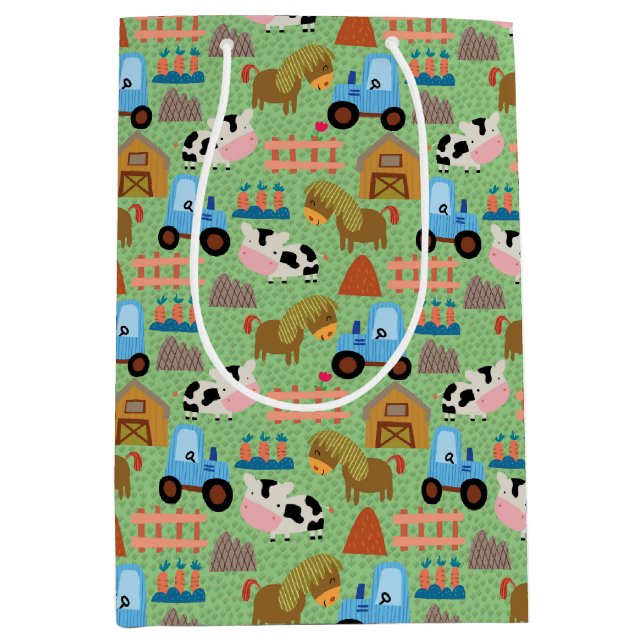 Sacola Para Presentes Média Vida Fazenda do País (Frente)