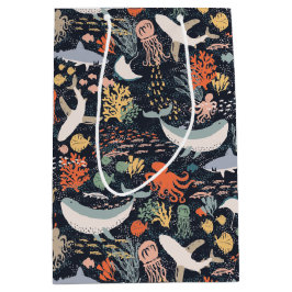 Sacola Para Presentes Média Vida marinha