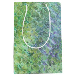 Sacola Para Presentes Média Vidro do mar atômico: