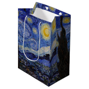 Sacola Para Presentes Média Vincent Van Gogh - A noite de Starry