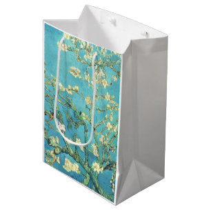 Sacola Para Presentes Média Vincent van Gogh Amendoeira em Flor
